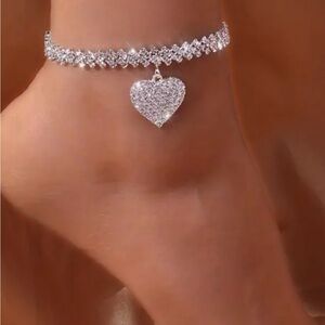 COPY - Fashion stone heart anklet